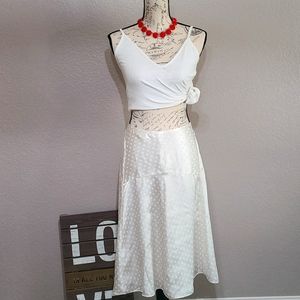 🦋 VINTAGE Worthington Midi Polka-Dot A-Line Skirt